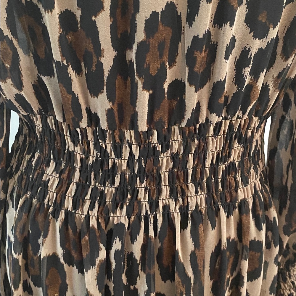 Taylor animal print size 10 lined elastic waist dress - Picture 7 of 9